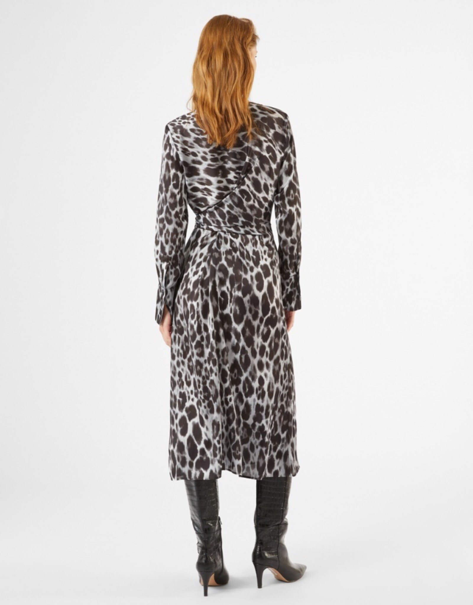 PENNYBLACK Laerte Jurk Grijze Wild Live Print