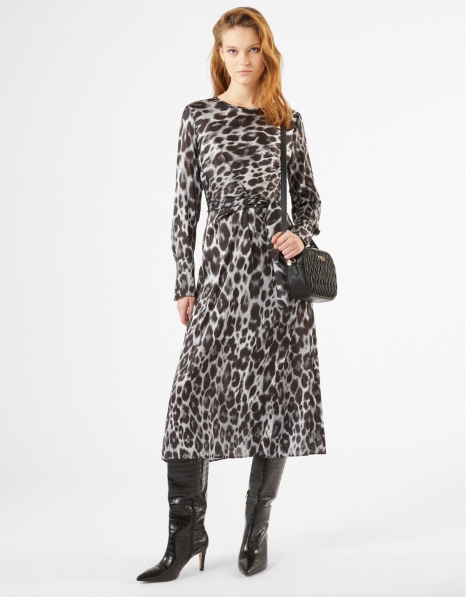 PENNYBLACK Laerte Jurk Grijze Wild Live Print
