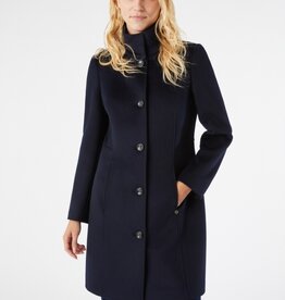 PENNYBLACK Mantel Wol Hoge Kraag Marine