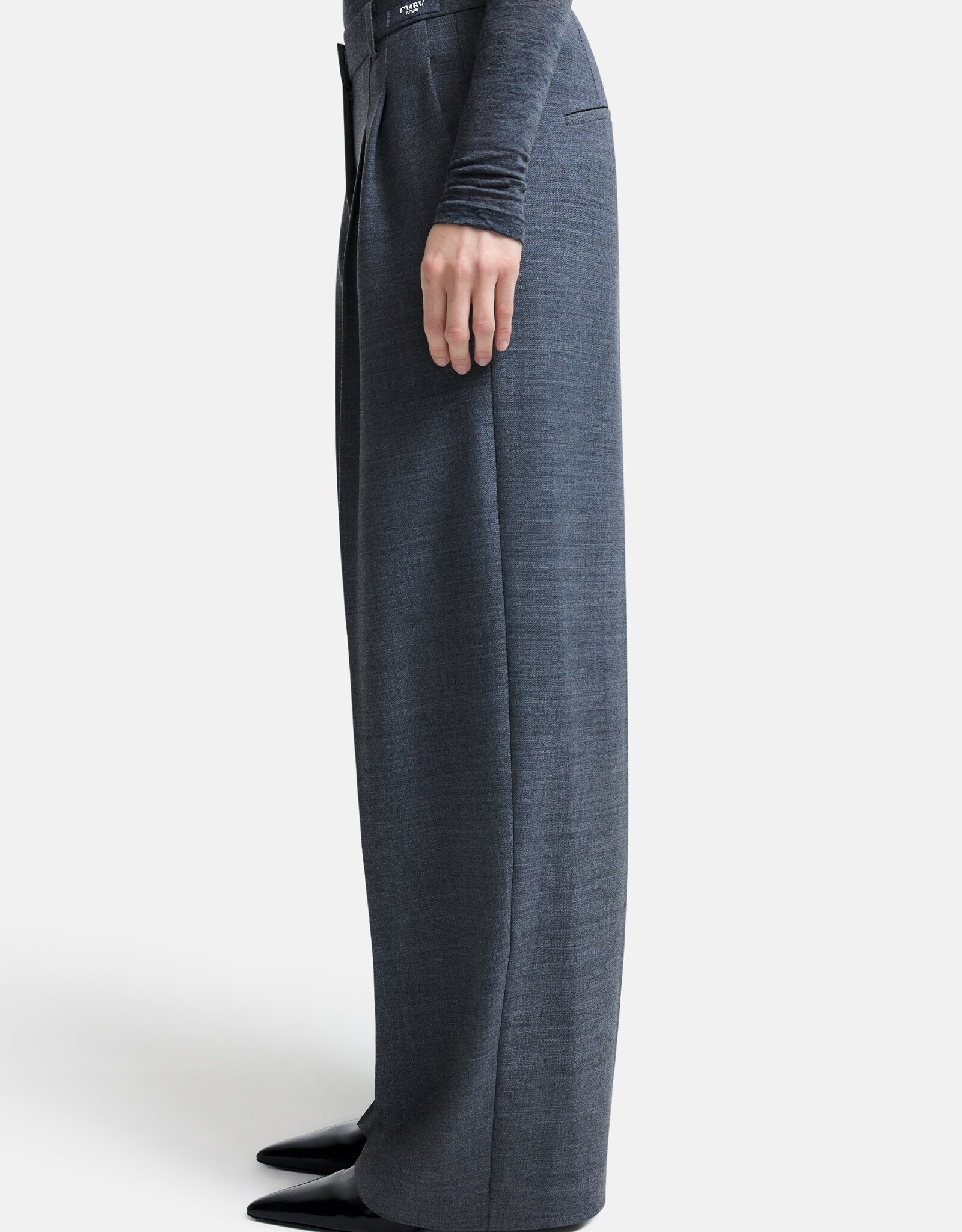 Cambio Pantalon Anny Wide Classic Grey Melange