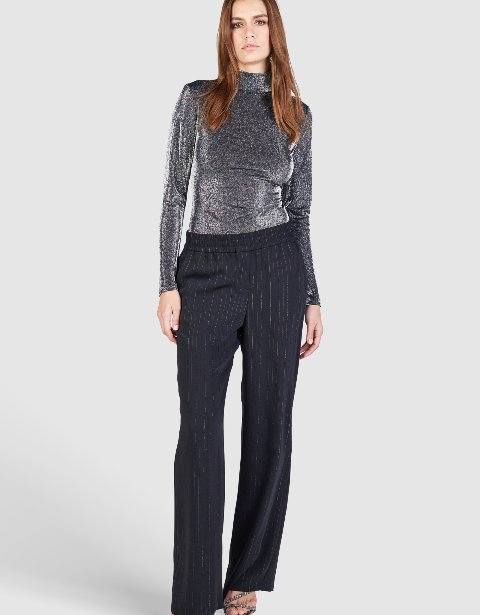 Marc Aurel Top Turtle  Hals Glitter Gun Metal