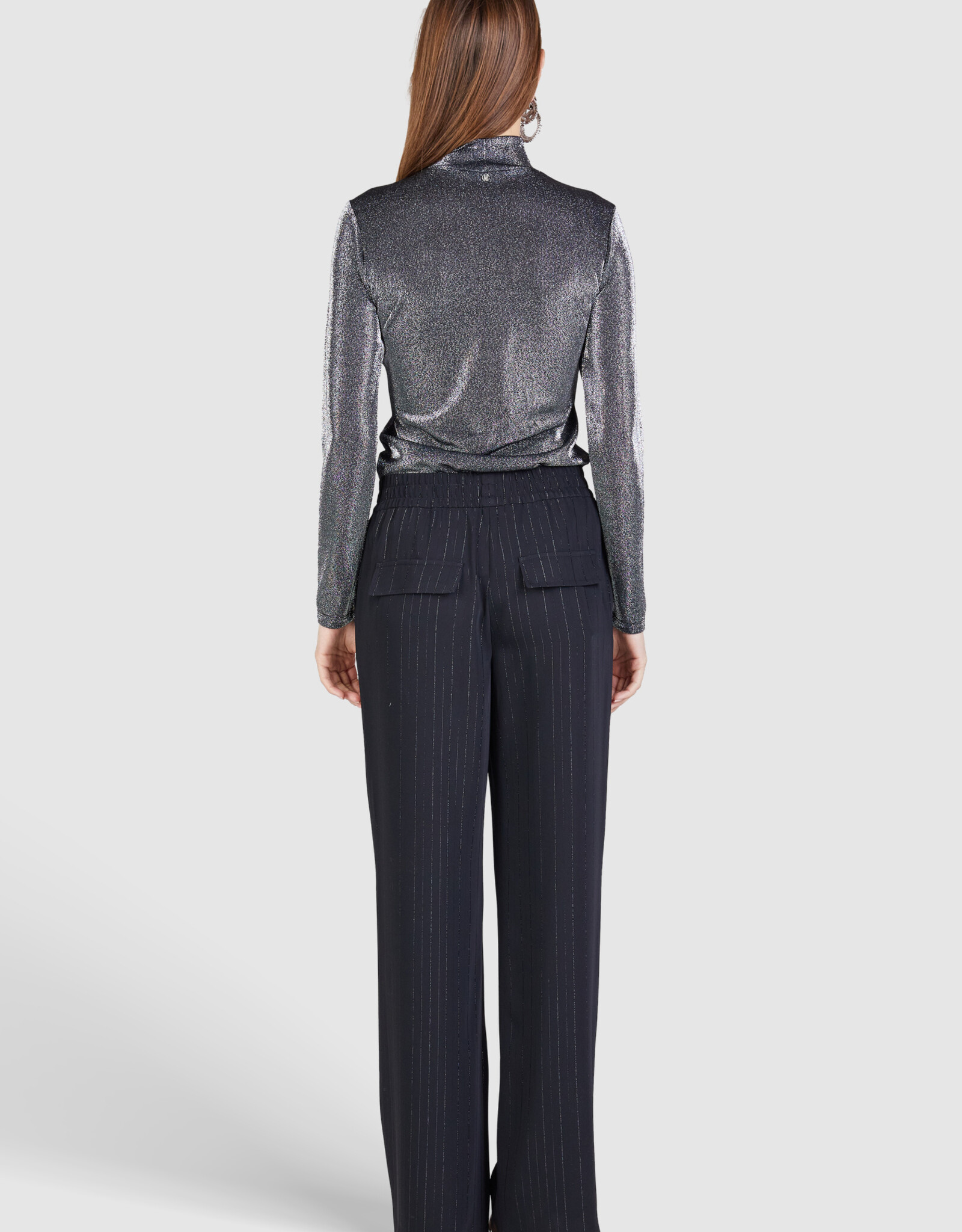 Marc Aurel Top Turtle  Hals Glitter Gun Metal