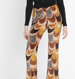 Ana Alcazar Pantalon Retro Velours Bruin Beige