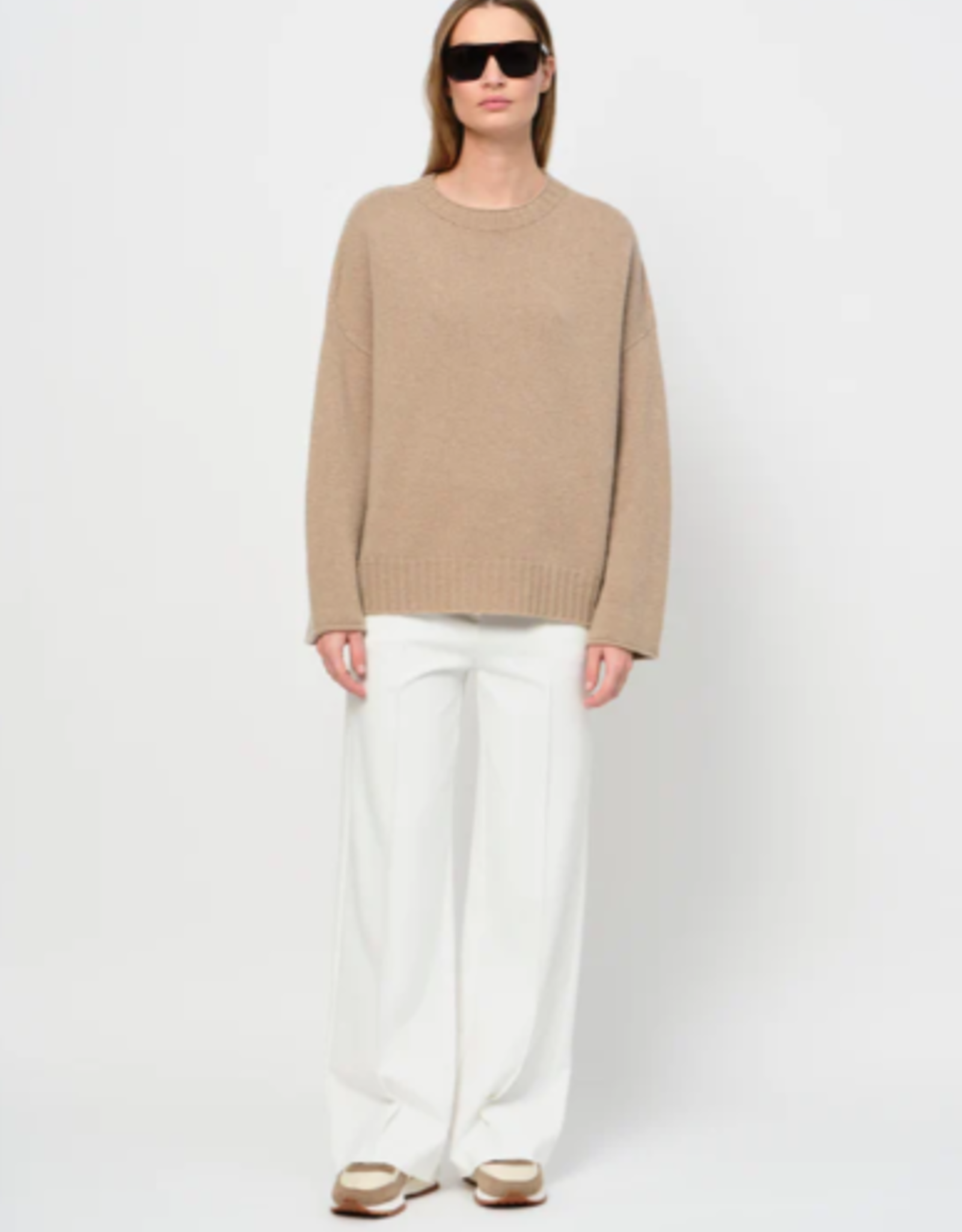 LaSalle Wide Leg Trouwers Panna