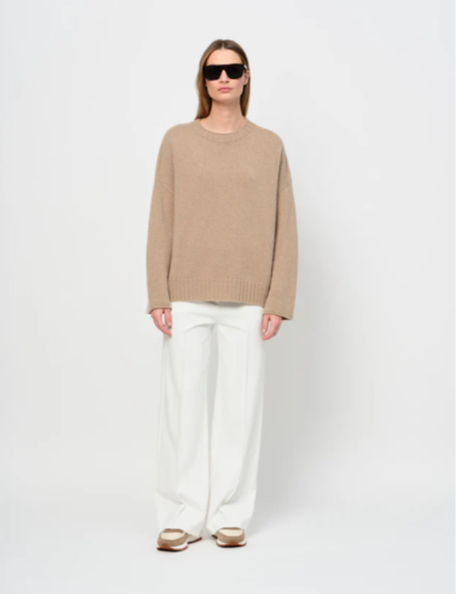 LaSalle Wide Leg Trouwers Panna