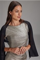 Swing Chiffon Bolero Mouwen Black