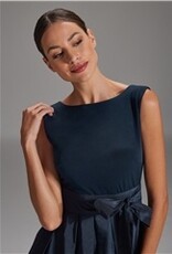 Swing Jurk Navy Met Taft Rok Swing Jurk Navy Met Taft Rok