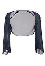 Swing Chiffon Bolero Mouwen Black