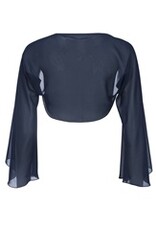 Swing Chiffon Bolero Mouwen Black