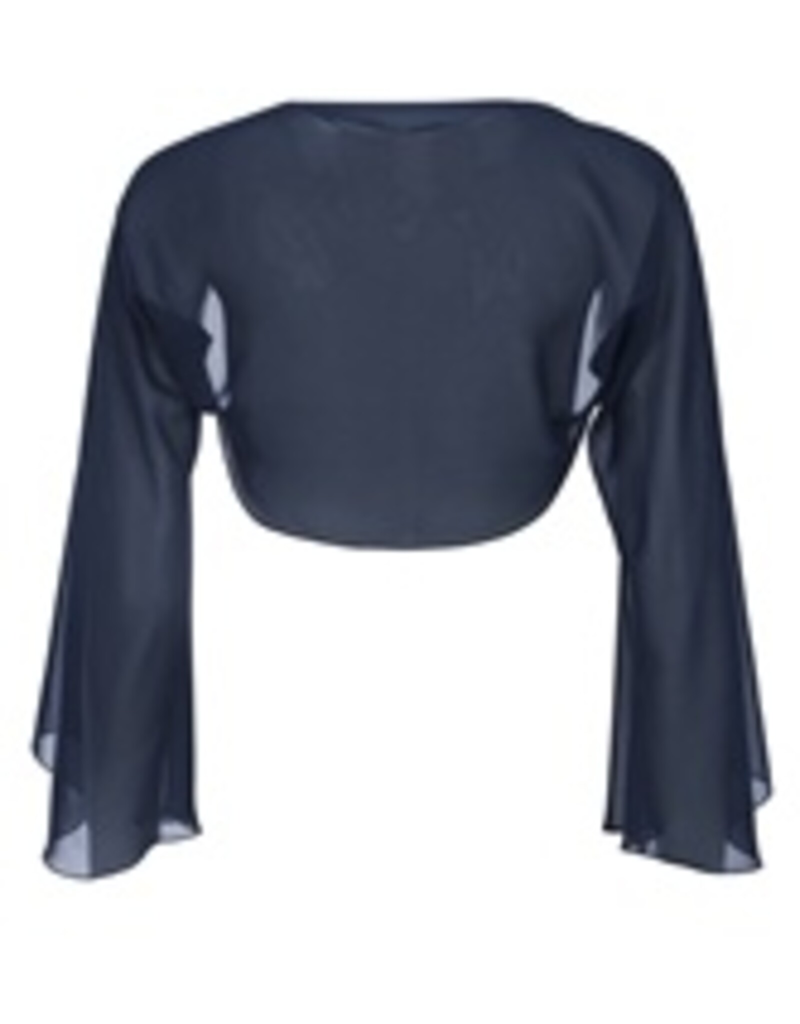 Swing Chiffon Bolero Mouwen Black