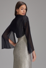 Swing Chiffon Bolero Mouwen Black