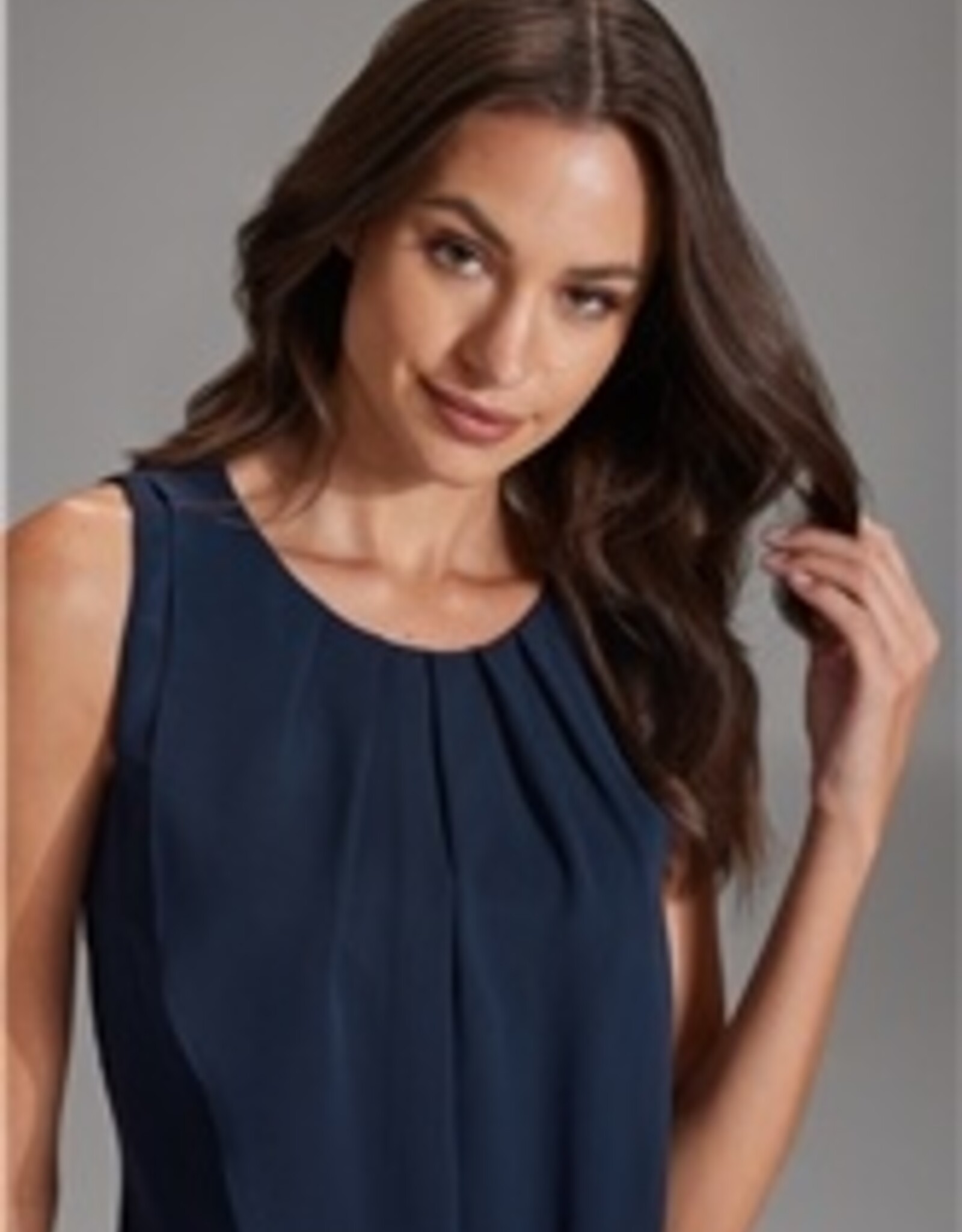 Swing Cocktail Jurk Navy Chiffon