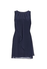 Swing Cocktail Jurk Navy Chiffon
