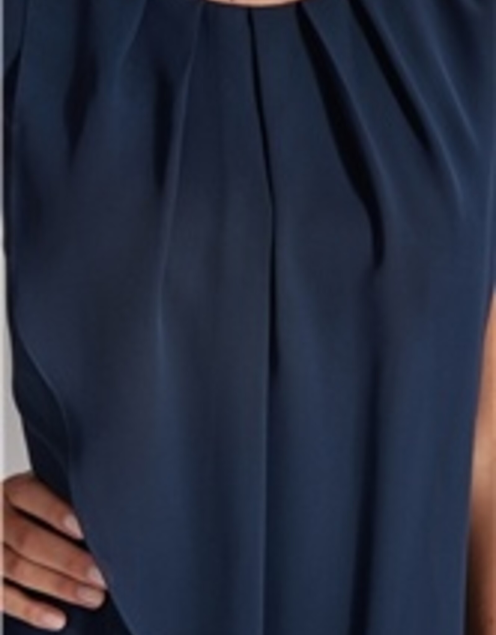 Swing Cocktail Jurk Navy Chiffon