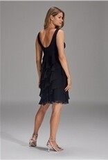 Swing Cocktail Jurk Black met Stroken