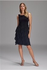 Swing Cocktail Jurk Black met Stroken