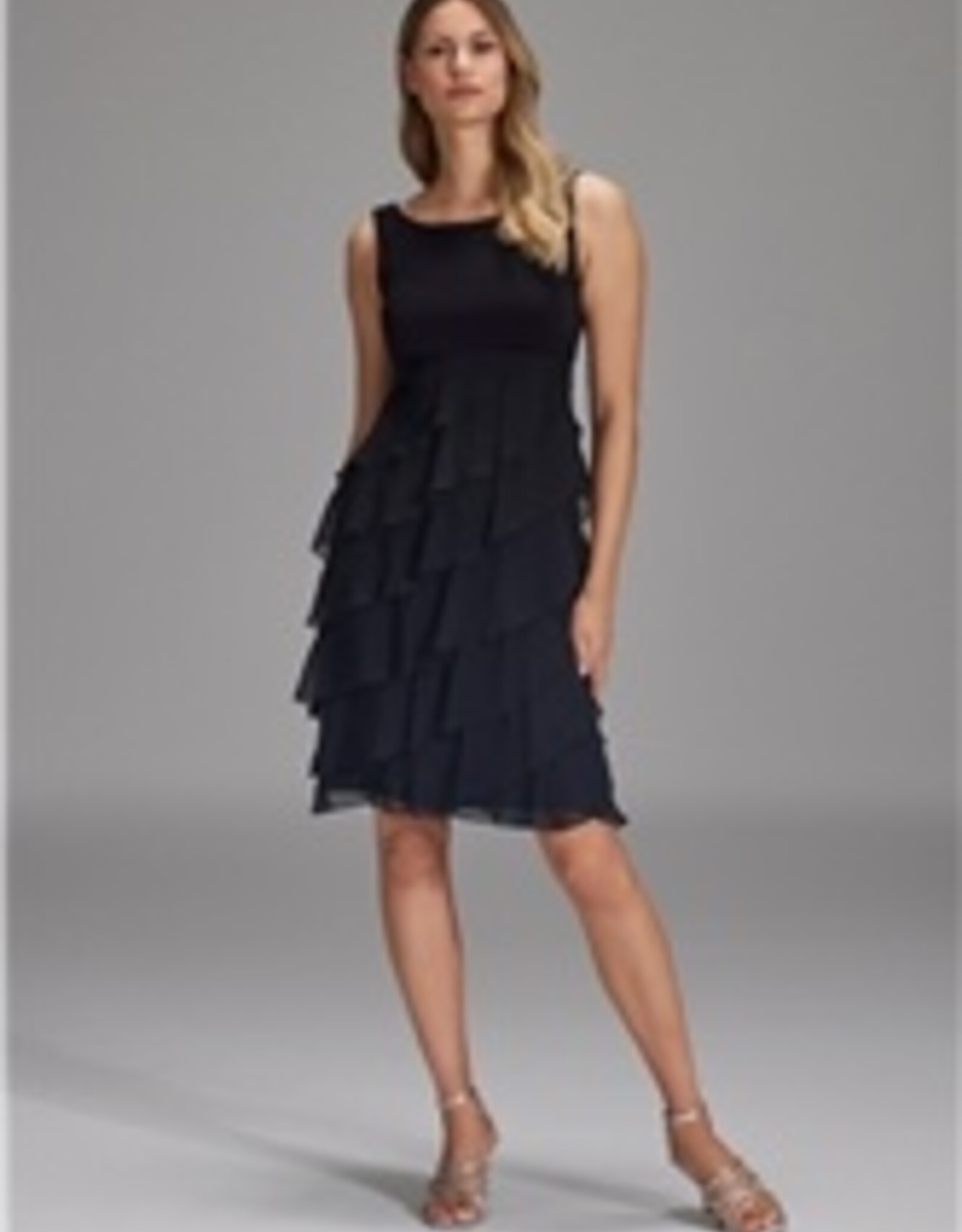 Swing Cocktail Jurk Black met Stroken