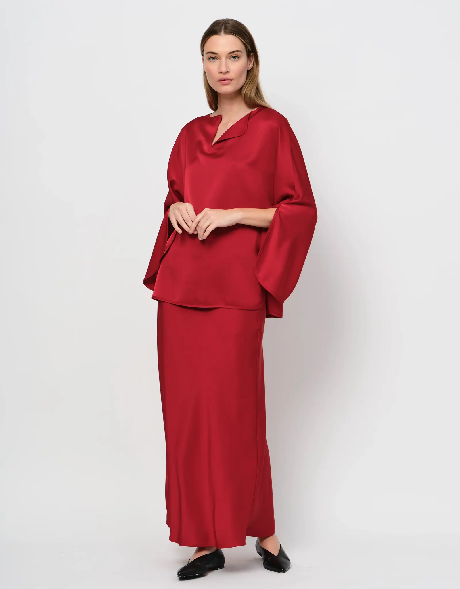 LaSalle Satin Top Red