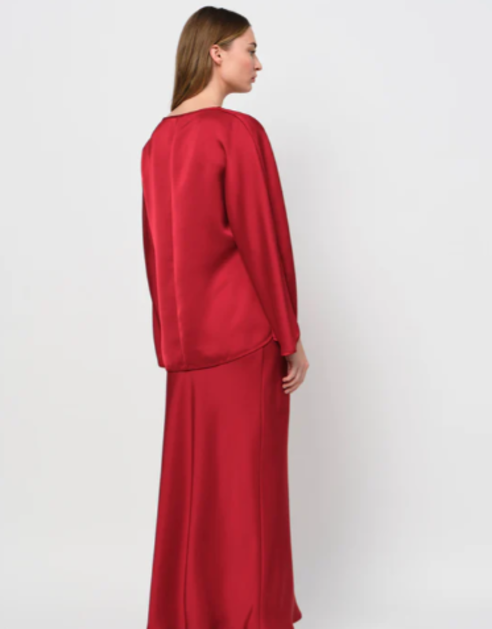 LaSalle Satin Top Red