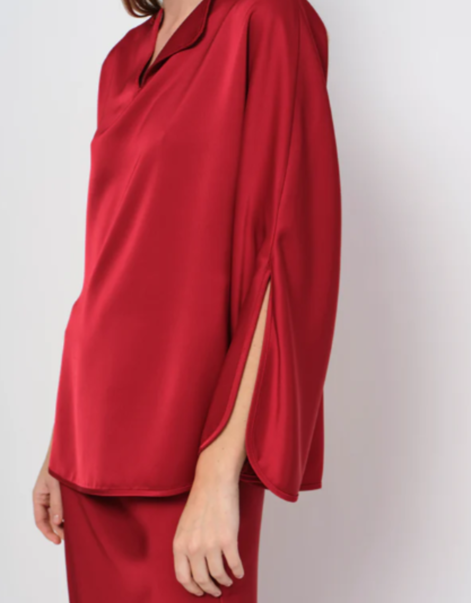 LaSalle Satin Top Red