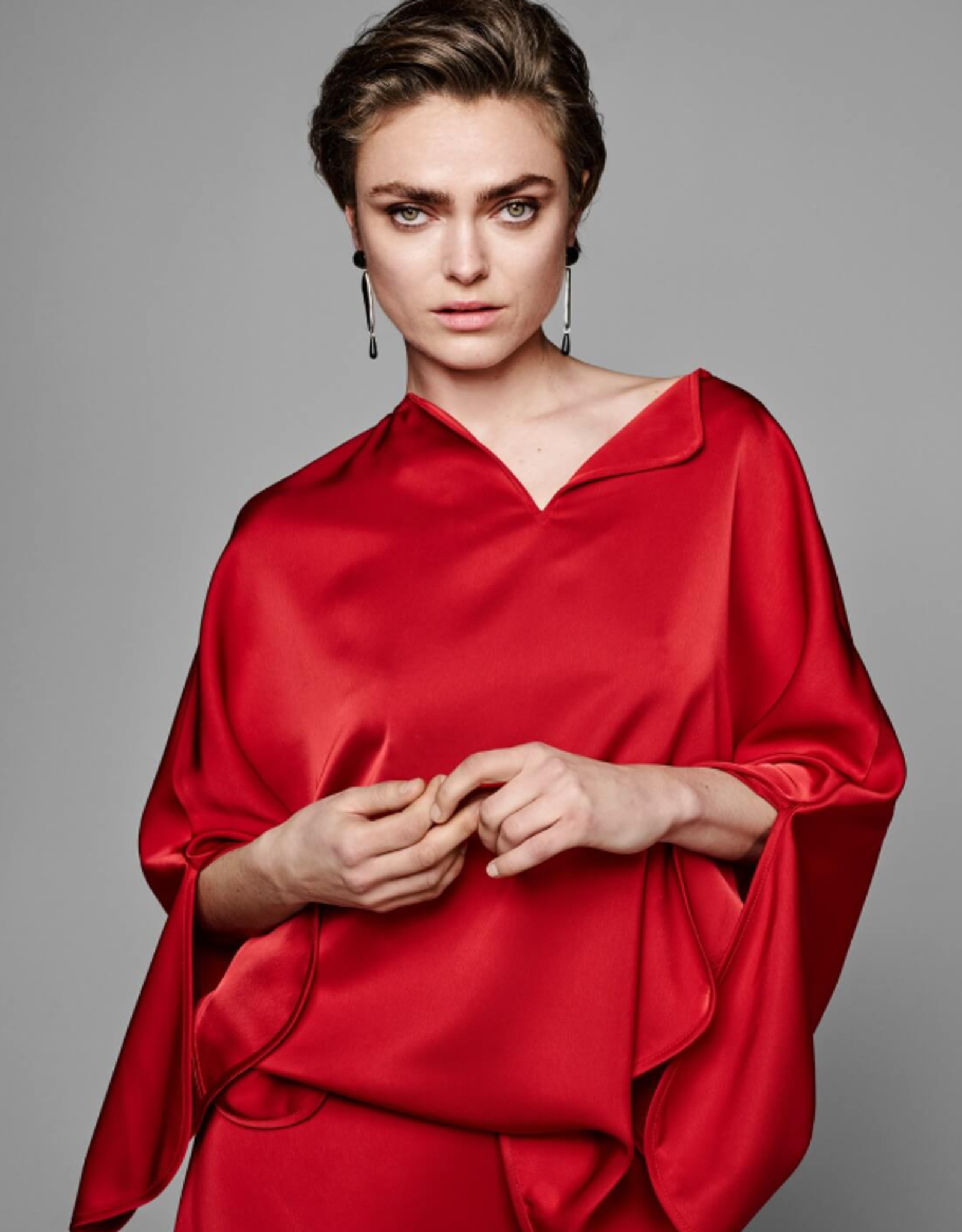 LaSalle Satin Top Red