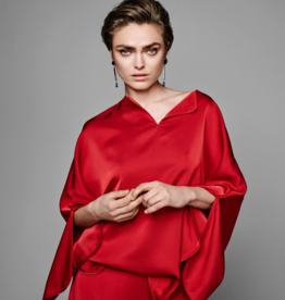 LaSalle Satin Top Red