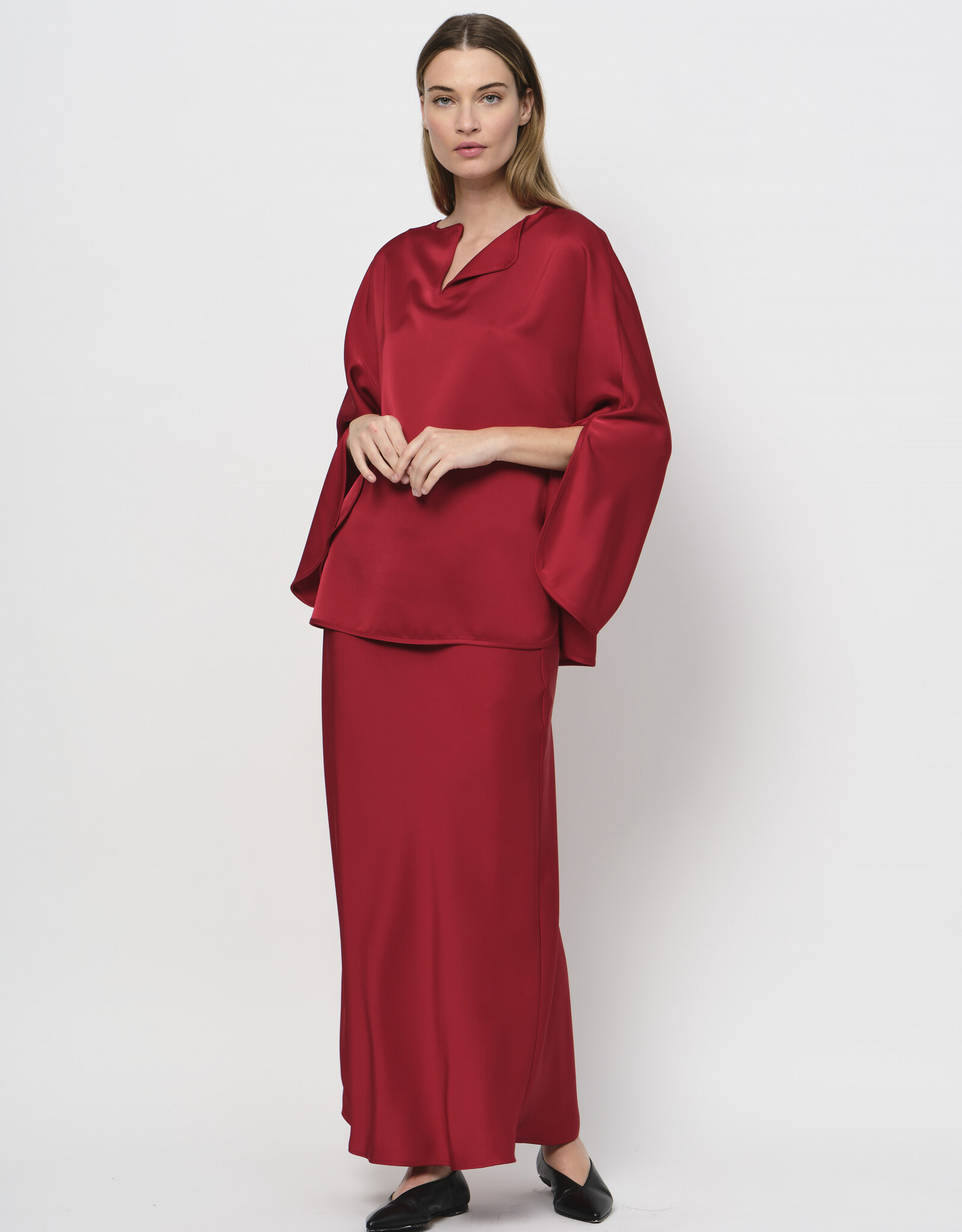 LaSalle Satin Top Red