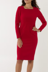 LaSalle Slim Fit Dress Red