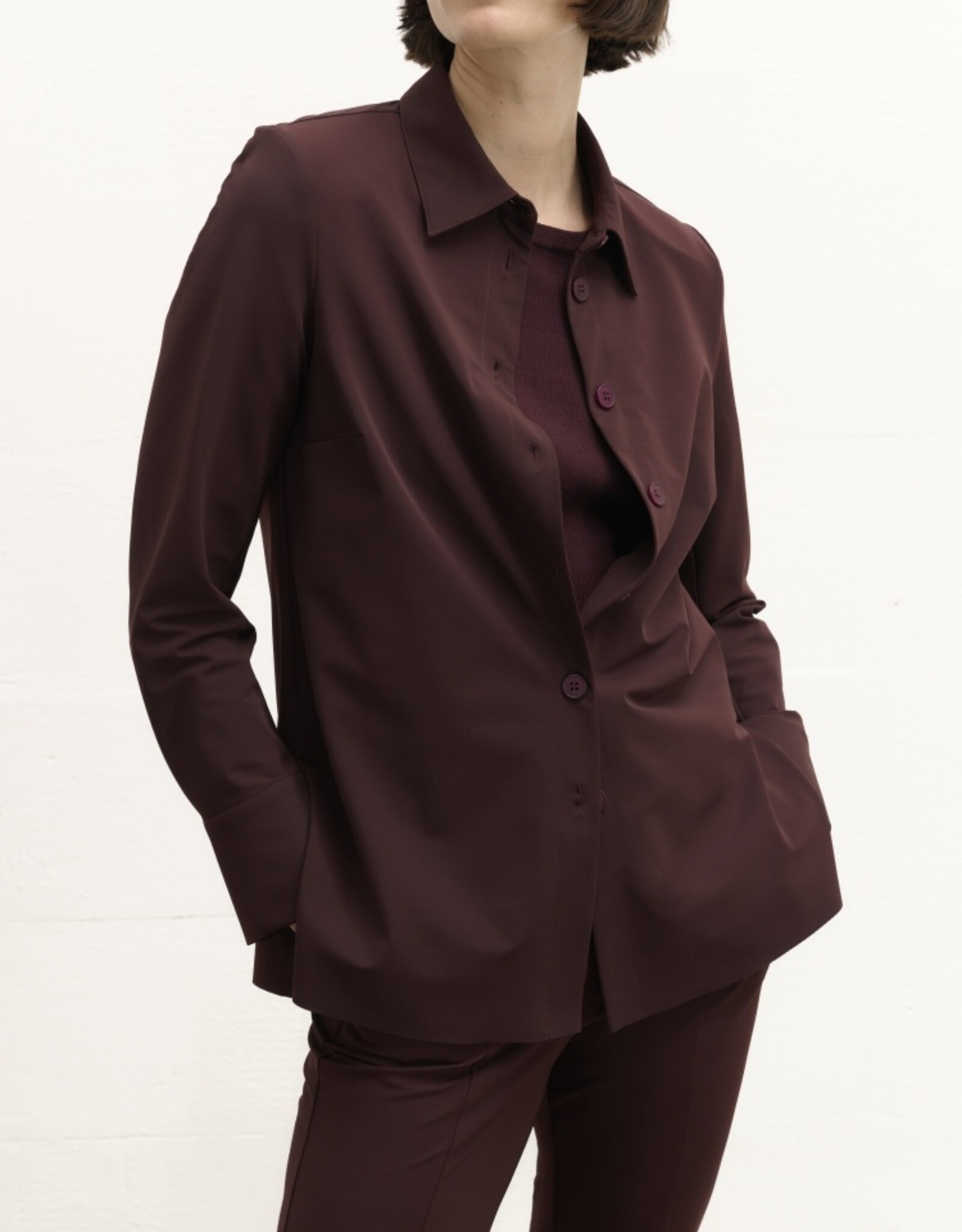 JapanTKY Minako Blouse Jasje Aubergine