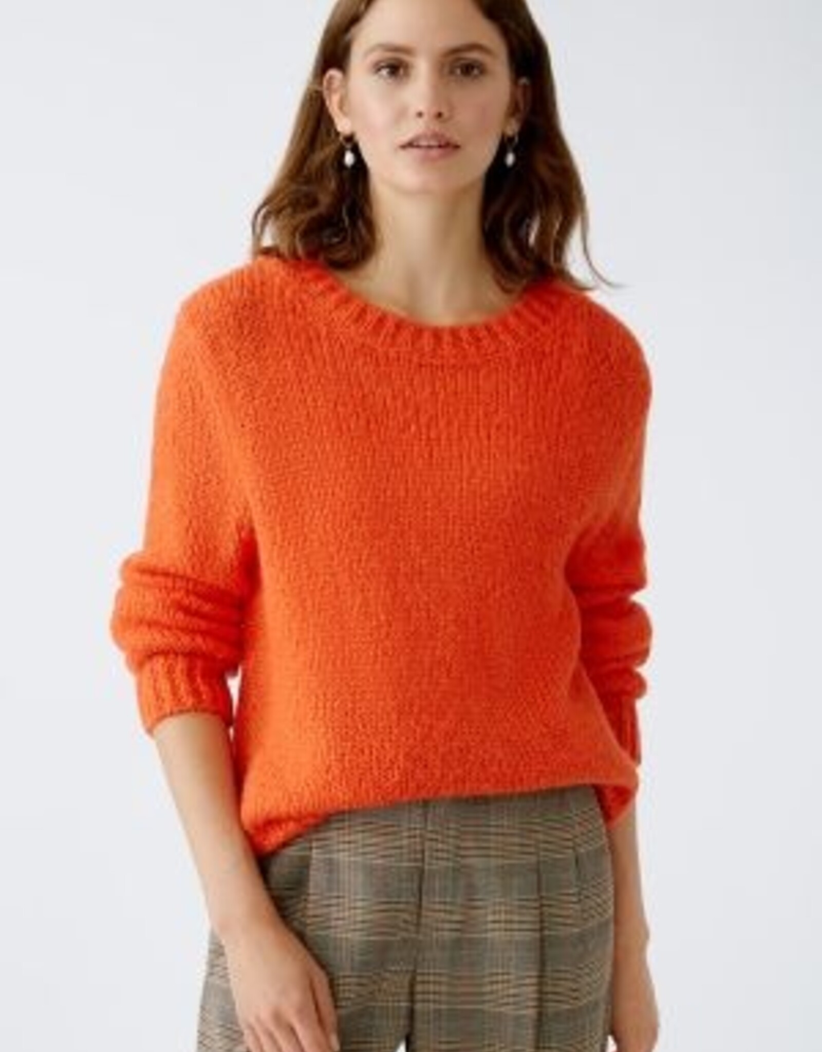 Oui Pullover Cherry Red Kort Model