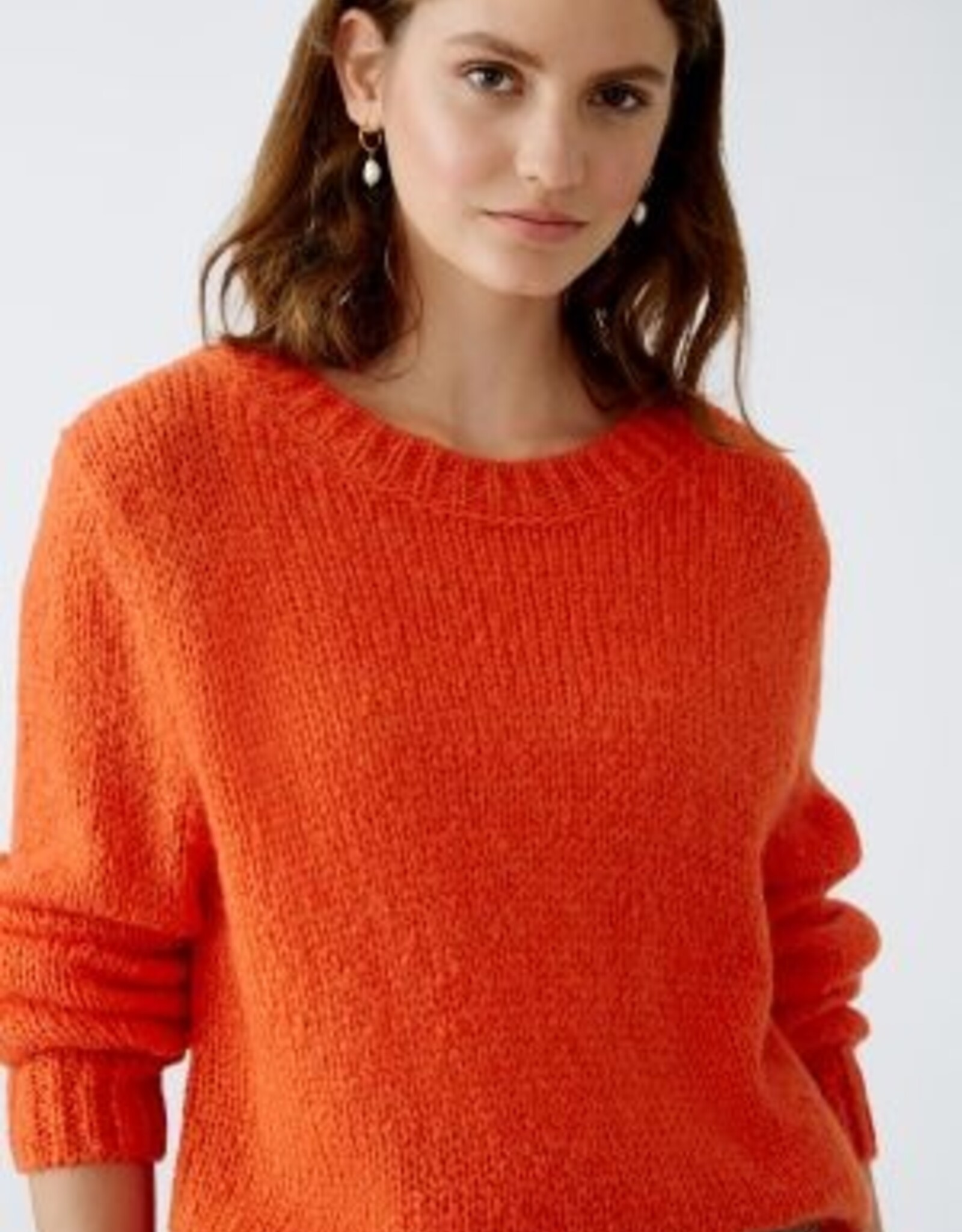 Oui Pullover Cherry Red Kort Model