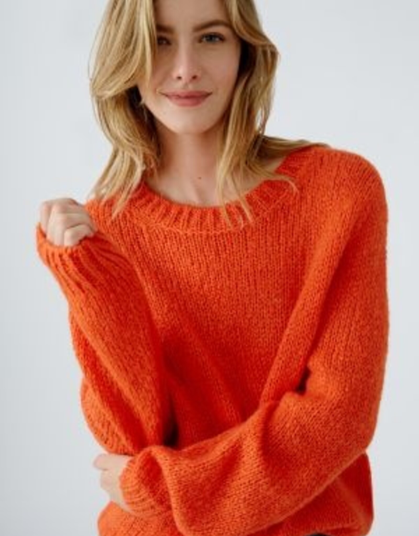 Oui Pullover Cherry Red Kort Model