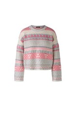 Oui Pullover Grijs Rose Beige