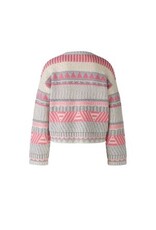 Oui Pullover Grijs Rose Beige