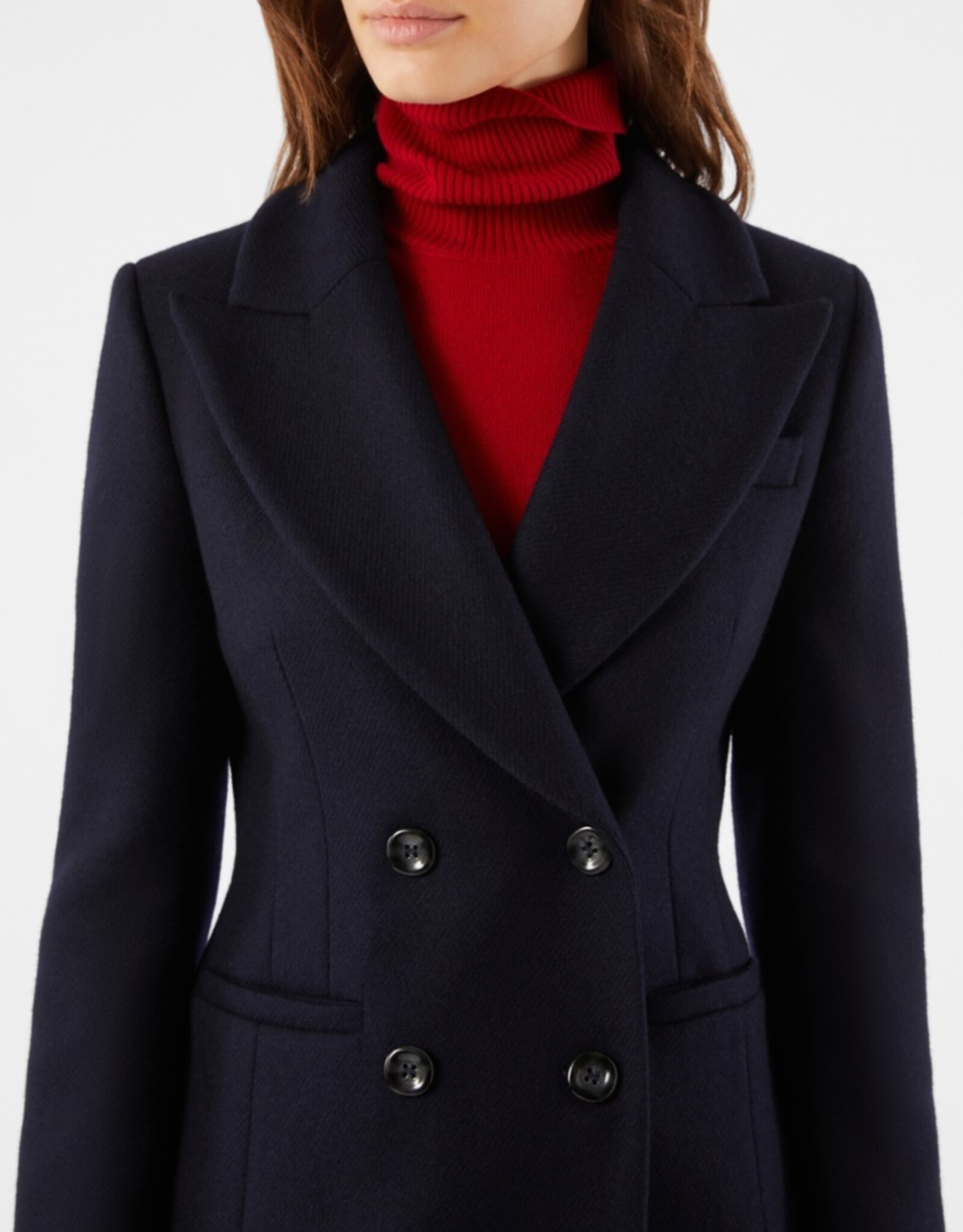 PENNYBLACK Mantel Marine Wol Double Breasted