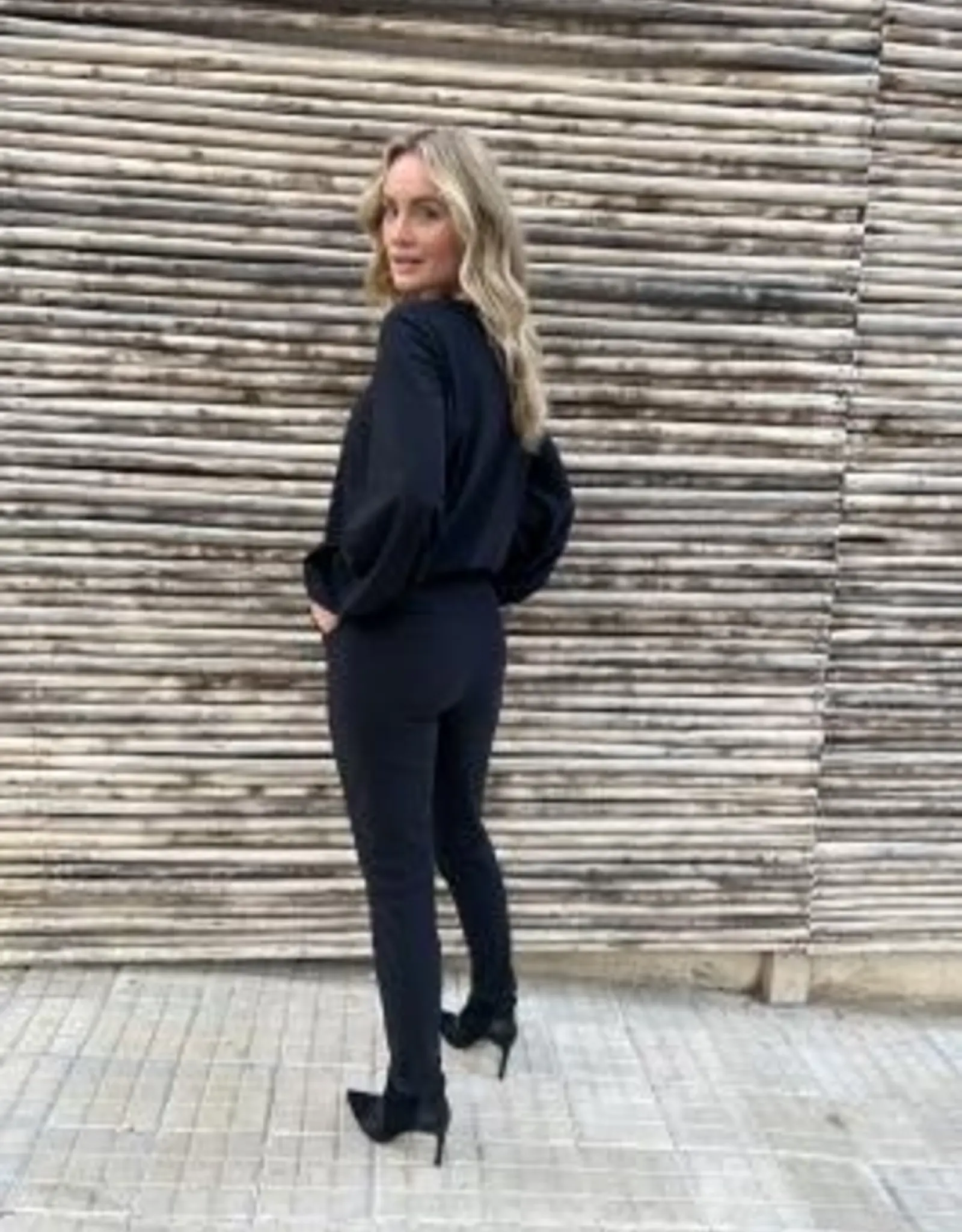 D'etoilles Casiopé Antigua broek bandplooi navy