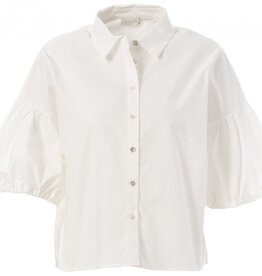 JcSophie Blouse  Gislaine 3/4 Mouw koord Off White