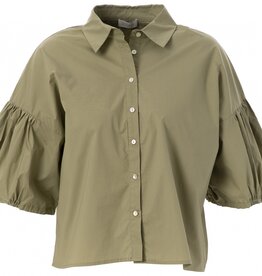 JcSophie Blouse  Gislaine 3/4 Mouw koord Off White Army