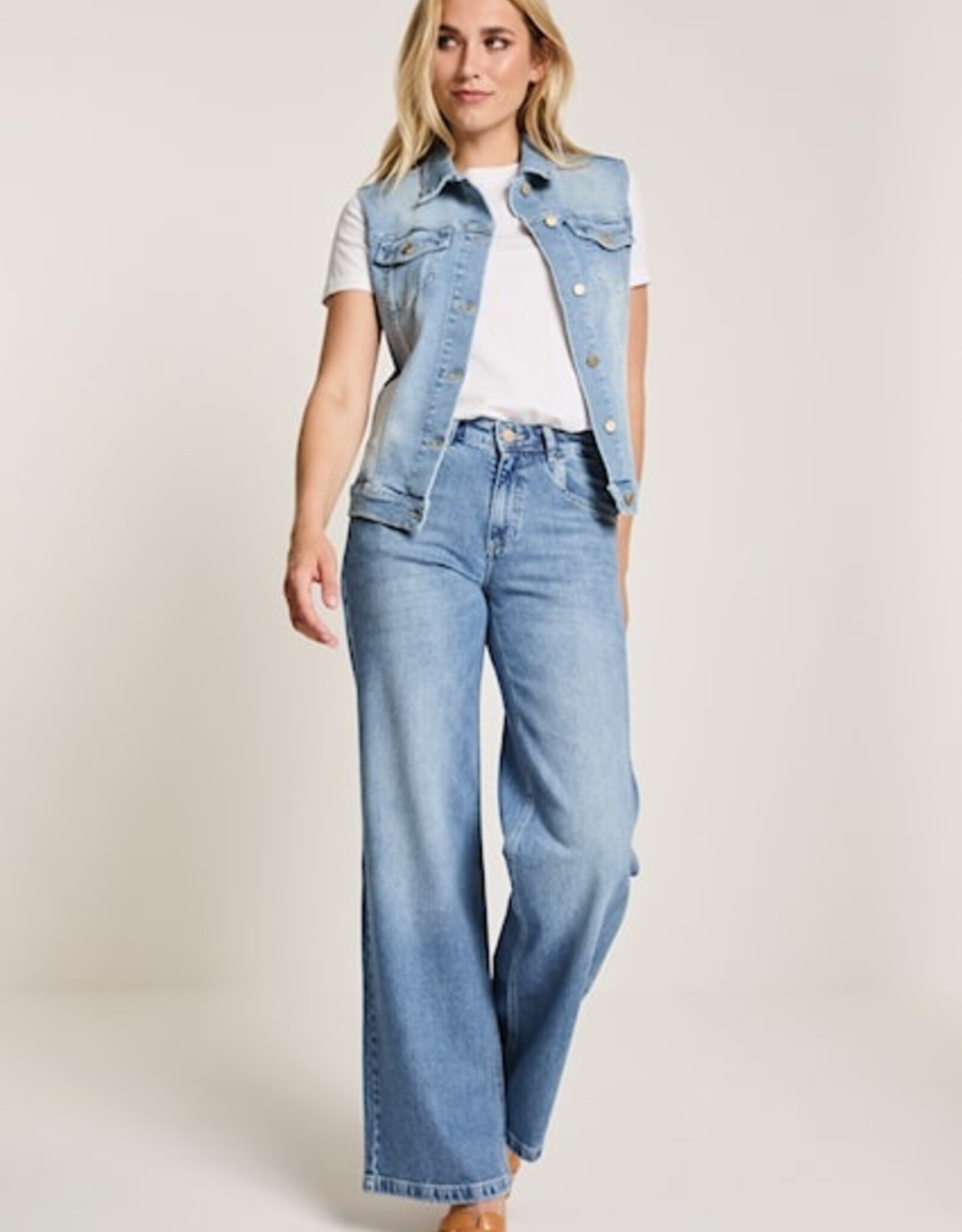 Para MI Lisa Gilet Vintage Blue