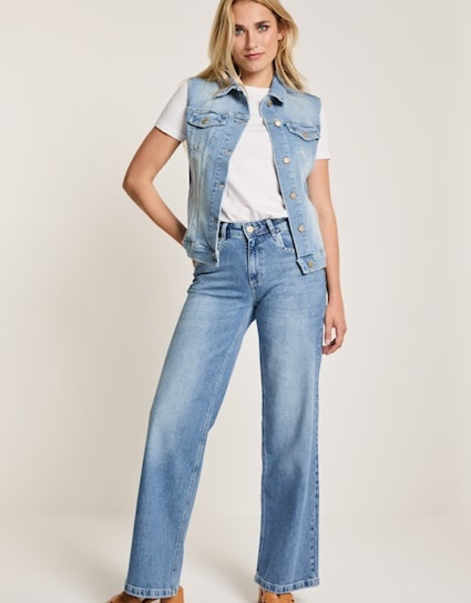 Para MI Lisa Gilet Vintage Blue
