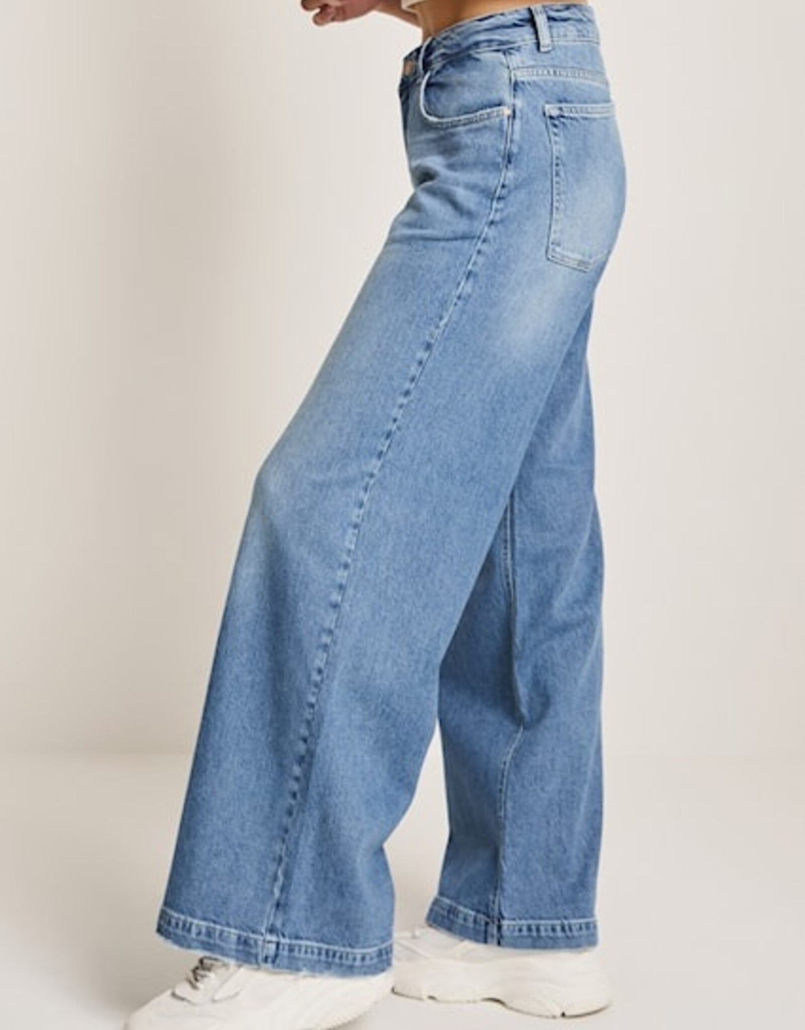 Para MI Cloë Wide Leg 34 Lengte Cosmic Blue