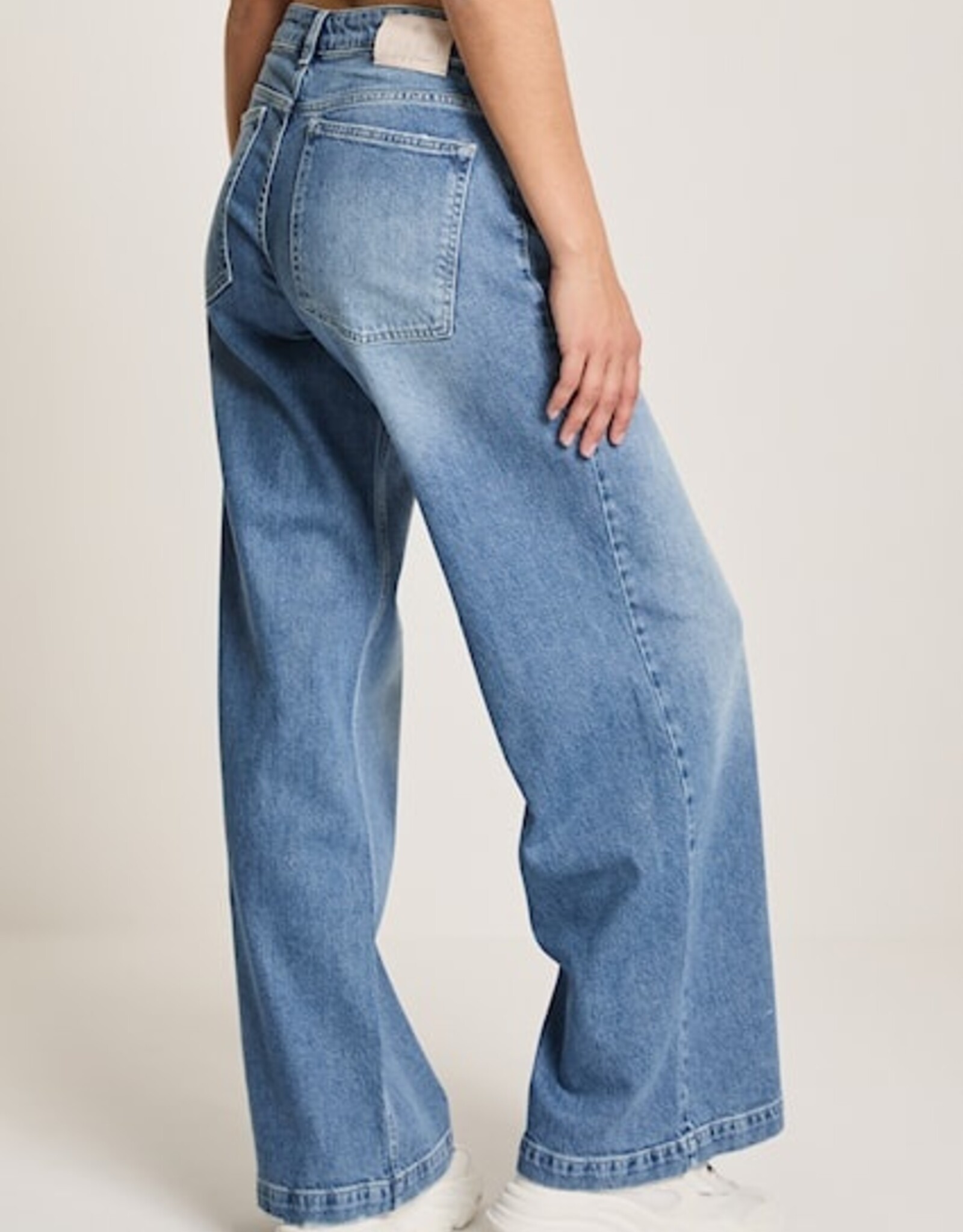 Para MI Cloë Wide Leg 34 Lengte Cosmic Blue