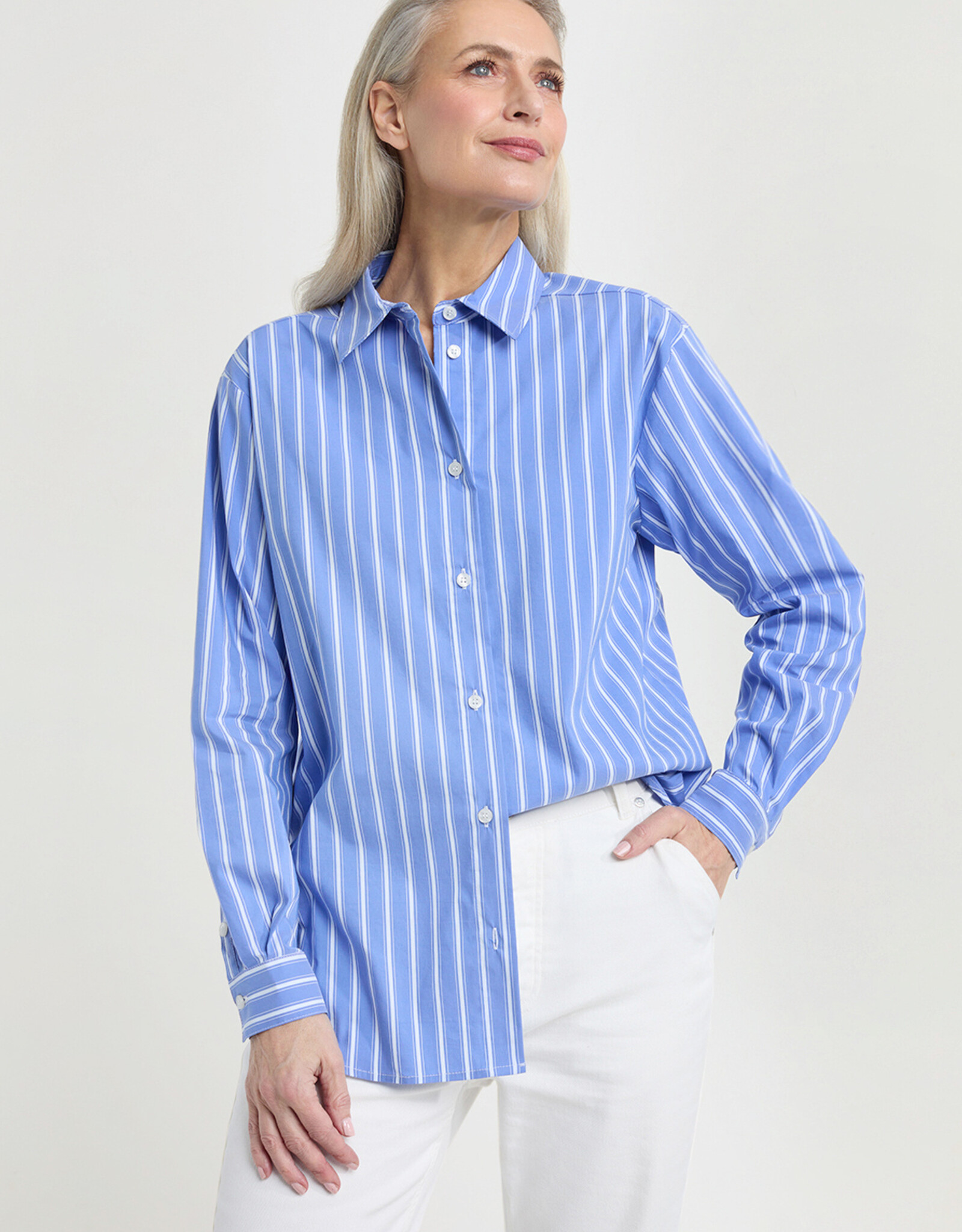 Josephine &CO Blouse Jessica Royal Blue Stripe
