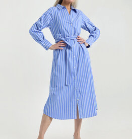 Josephine &CO Jurk Julio Royal Blue Stripe