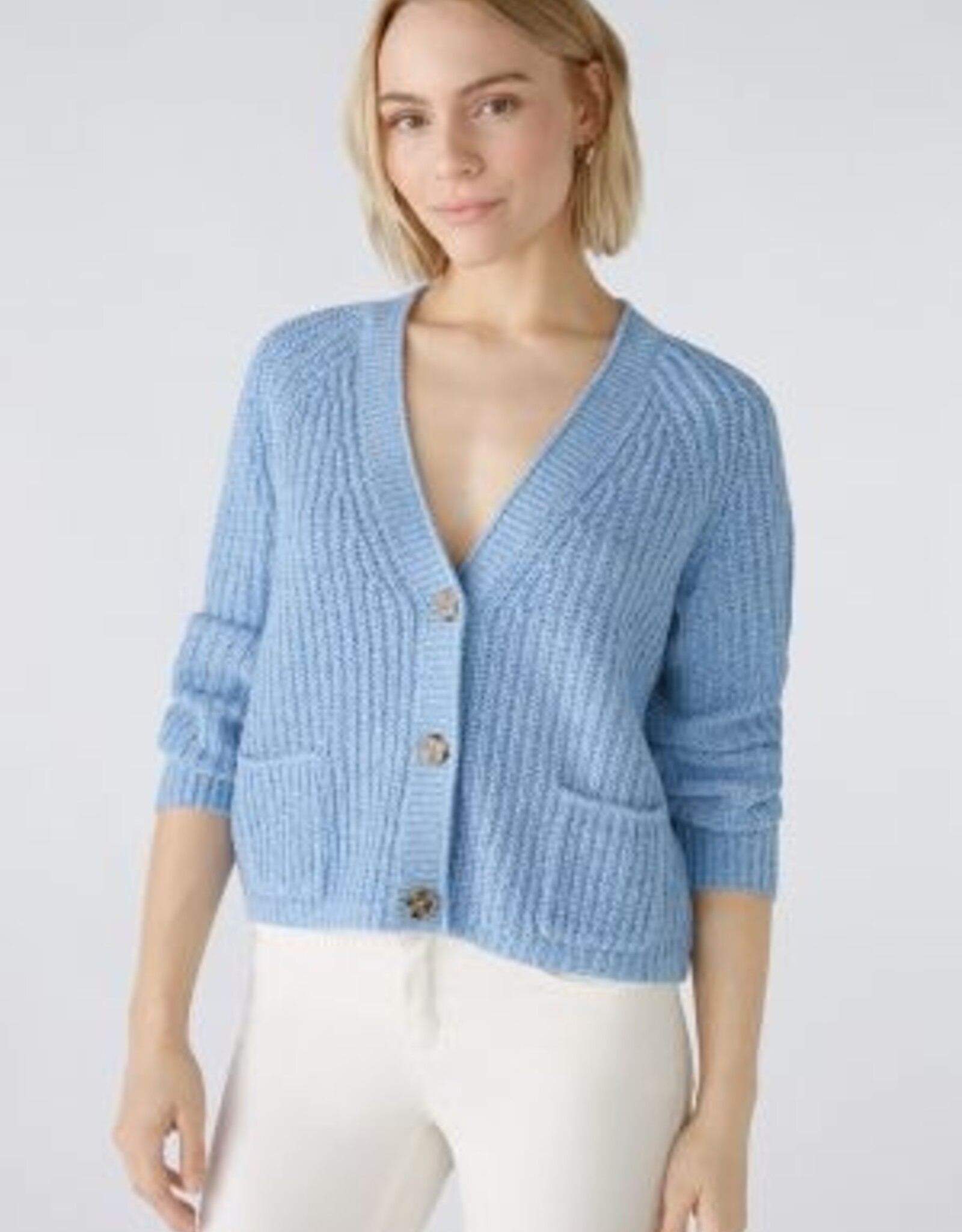 Oui Lafonya Vest Blue White