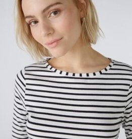 Oui Sumiko Shirt Darkblue White Streep