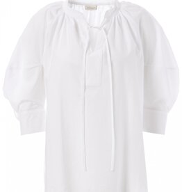 JcSophie Blouse Gaia RH Strik Sluiting 3/4 mouw White