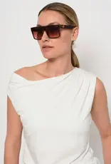 LaSalle Top Dubbel front  Mouwloos Off White