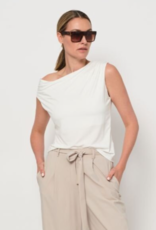 LaSalle Top Dubbel front  Mouwloos Off White