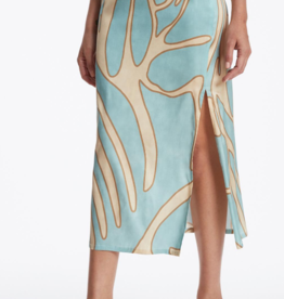 Ana Alcazar Rok Print Aqua Midi lengte